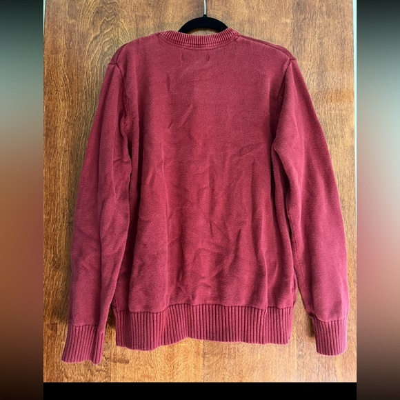 Eddie Bauer Men's Maroon Crewneck Sweater L - Picture 6 of 6